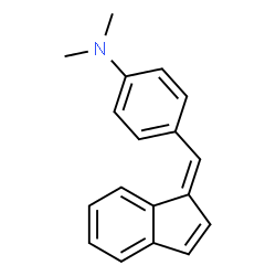 ChemSpider 2D Image | 4-[(Z)-1H-Inden-1-ylidenemethyl]-N,N-dimethylaniline | C18H17N