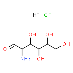 ChemSpider 2D Image | Hydrogen chloride 2-amino-2-deoxyhexose (1:1:1) | C6H14ClNO5