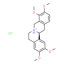 ChemSpider 2D Image | (-)-Tetrahydropalmatine hydrochloride | C21H26ClNO4