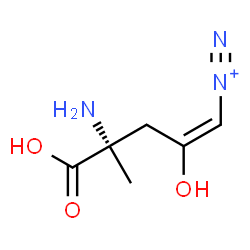 ChemSpider 2D Image | (1E,4S)-4-Amino-4-carboxy-2-hydroxy-1-pentene-1-diazonium | C6H10N3O3