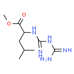 ChemSpider 2D Image | Methyl N-(N-carbamimidoylcarbamimidoyl)leucinate | C9H19N5O2