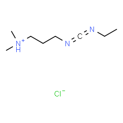 ChemSpider 2D Image | 3-{[(Ethylimino)methylene]amino}-N,N-dimethyl-1-propanaminium chloride | C8H18ClN3