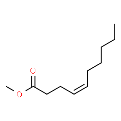 ChemSpider 2D Image | methyl (Z)-4-decenoate | C11H20O2