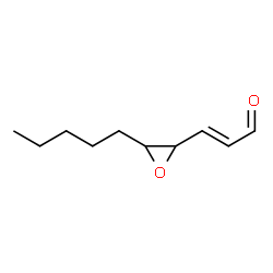 ChemSpider 2D Image | (E)-3-(3-Pentyloxiran-2-yl)prop-2-enal | C10H16O2