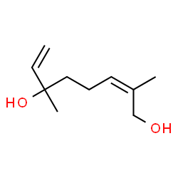 ChemSpider 2D Image | (2Z)-2,6-Dimethyl-2,7-octadiene-1,6-diol | C10H18O2