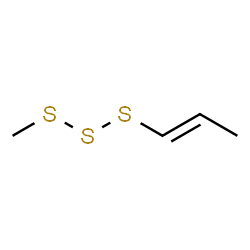 ChemSpider 2D Image | TRISULFIDE METHYL 1-PROPENYL | C4H8S3