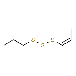 ChemSpider 2D Image | Propyl (1Z)-propenyl trisulfide | C6H12S3