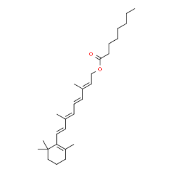 ChemSpider 2D Image | O~15~-Octanoylretinol | C28H44O2
