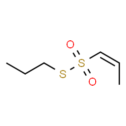 ChemSpider 2D Image | S-Propyl (1Z)-1-propene-1-sulfonothioate | C6H12O2S2