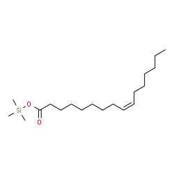 ChemSpider 2D Image | Trimethylsilyl (9Z)-9-hexadecenoate | C19H38O2Si