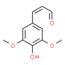 ChemSpider 2D Image | (2Z)-3-(4-Hydroxy-3,5-dimethoxyphenyl)-2-propenal | C11H12O4