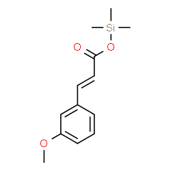 ChemSpider 2D Image | Cinnamic acid, m-methoxy-, trimethylsilyl ester | C13H18O3Si