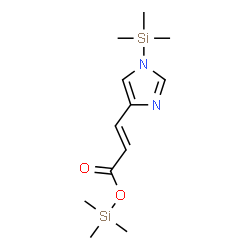 ChemSpider 2D Image | Trimethylsilyl (2E)-3-[1-(trimethylsilyl)-1H-imidazol-4-yl]acrylate | C12H22N2O2Si2