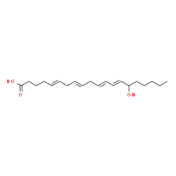 ChemSpider 2D Image | 15-Hydroxyeicosatetraenoic acid | C20H32O3