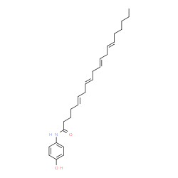ChemSpider 2D Image | N-(4-hydroxyphenyl)eicosa-5,8,11,14-tetraenamide | C26H37NO2