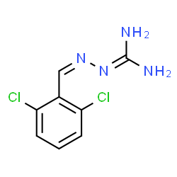ChemSpider 2D Image | (2Z)-2-[(2,6-Dichlorophenyl)methylene]hydrazinecarboximidamide | C8H8Cl2N4