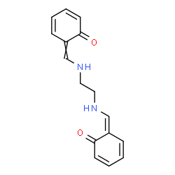 ChemSpider 2D Image | 6-{[(2-{[(Z)-(6-Oxo-2,4-cyclohexadien-1-ylidene)methyl]amino}ethyl)amino]methylene}-2,4-cyclohexadien-1-one | C16H16N2O2