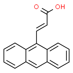 ChemSpider 2D Image | (2E)-3-(9-Anthryl)acrylic acid | C17H12O2