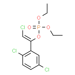 ChemSpider 2D Image | (Z)-2-Chloro-1-(2,5-dichlorophenyl)vinyl diethyl phosphate | C12H14Cl3O4P