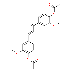 ChemSpider 2D Image | [(1E)-3-Oxo-1-propene-1,3-diyl]bis-2-methoxy-4,1-phenylene diacetate | C21H20O7