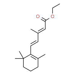 ChemSpider 2D Image | Ethyl (2E,4E)-3-methyl-5-(2,6,6-trimethyl-1-cyclohexen-1-yl)-2,4-pentadienoate | C17H26O2