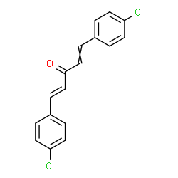 ChemSpider 2D Image | (1E)-1,5-Bis(4-chlorophenyl)-1,4-pentadien-3-one | C17H12Cl2O