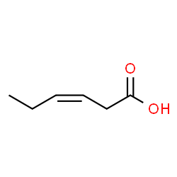 ChemSpider 2D Image | cis-3-Hexenoic acid | C6H10O2