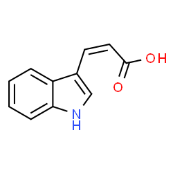 ChemSpider 2D Image | (2Z)-3-(1H-Indol-3-yl)acrylic acid | C11H9NO2