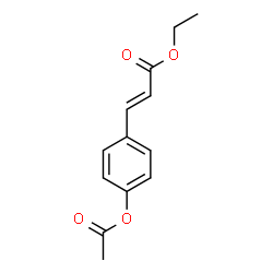 ChemSpider 2D Image | Ethyl (2E)-3-(4-acetoxyphenyl)acrylate | C13H14O4