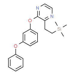 ChemSpider 2D Image | 2-(M-phenoxyphenoxy)-3-(2-trimethylsilylethyl) pyrazine | C21H24N2O2Si
