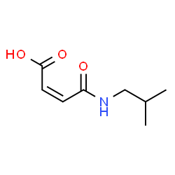 ChemSpider 2D Image | (2Z)-4-(Isobutylamino)-4-oxo-2-butenoic acid | C8H13NO3