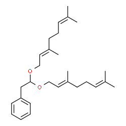 ChemSpider 2D Image | Phenylacetaldehyde digeranyl acetal | C28H42O2