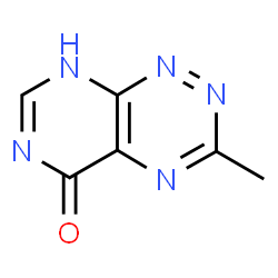 ChemSpider 2D Image | 3-Methylpyrimido[5,4-e][1,2,4]triazin-5(8H)-one | C6H5N5O