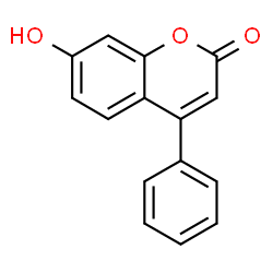 ChemSpider 2D Image | 7-Hydroxy-4-phenylcoumarin | C15H10O3