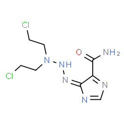 ChemSpider 2D Image | (4E)-4-[3,3-Bis(2-chloroethyl)triazanylidene]-4H-imidazole-5-carboxamide | C8H12Cl2N6O