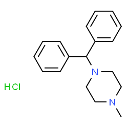 ChemSpider 2D Image | cyclizine hydrochloride | C18H23ClN2