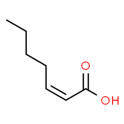ChemSpider 2D Image | (Z)-2-Heptenoic acid | C7H12O2