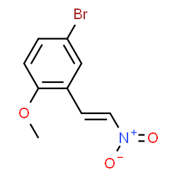 ChemSpider 2D Image | 4-Bromo-1-methoxy-2-[(E)-2-nitrovinyl]benzene | C9H8BrNO3