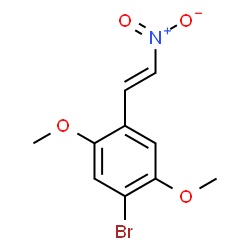ChemSpider 2D Image | 1-Bromo-2,5-dimethoxy-4-[(E)-2-nitrovinyl]benzene | C10H10BrNO4