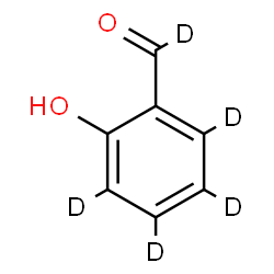 ChemSpider 2D Image | 2-Hydroxy(formyl-~2~H_5_)benzaldehyde | C7HD5O2