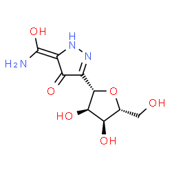 ChemSpider 2D Image | (1S)-1-{(5Z)-5-[Amino(hydroxy)methylene]-4-oxo-4,5-dihydro-1H-pyrazol-3-yl}-1,4-anhydro-D-ribitol | C9H13N3O6