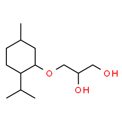 ChemSpider 2D Image | 3-[(2-Isopropyl-5-methylcyclohexyl)oxy]propane-1,2-diol | C13H26O3