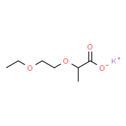 ChemSpider 2D Image | Potassium 2-(2-ethoxyethoxy)propanoate | C7H13KO4