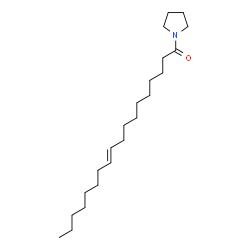 ChemSpider 2D Image | 1-[(10E)-10-Octadecenoyl]pyrrolidine | C22H41NO
