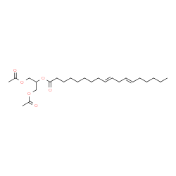 ChemSpider 2D Image | 1,3-Diacetoxy-2-propanyl (9E,12E)-9,12-octadecadienoate | C25H42O6