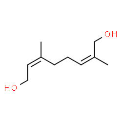 ChemSpider 2D Image | (2Z,6Z)-2,6-Dimethyl-2,6-octadiene-1,8-diol | C10H18O2