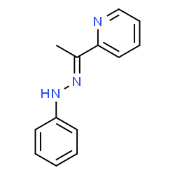 ChemSpider 2D Image | Ethanone, 1-(2-pyridyl)-, phenylhydrazone | C13H13N3