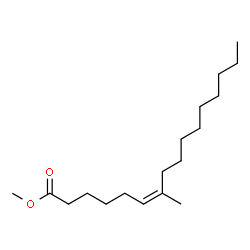ChemSpider 2D Image | Methyl (6Z)-7-methyl-6-hexadecenoate  | C18H34O2