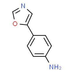 ChemSpider 2D Image | 4-(5-Oxazolyl)aniline | C9H8N2O