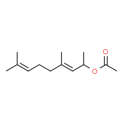 ChemSpider 2D Image | (3E)-4,8-Dimethyl-3,7-nonadien-2-yl acetate | C13H22O2